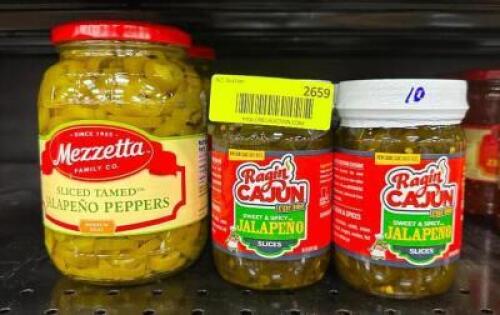 (10)- JARS OF JALAPENOS