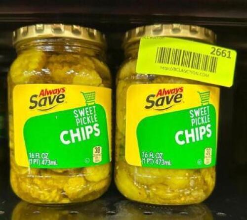 (6)- SWEET PICKLE CHIPS JARS