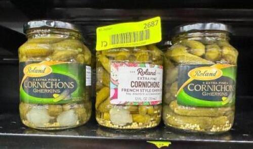 (12)- JARS OF GHERKINS