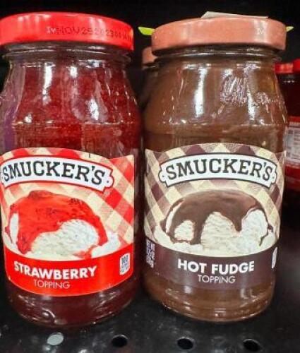 (6)- CHOCOLATE & STRAWBERRY TOPPING