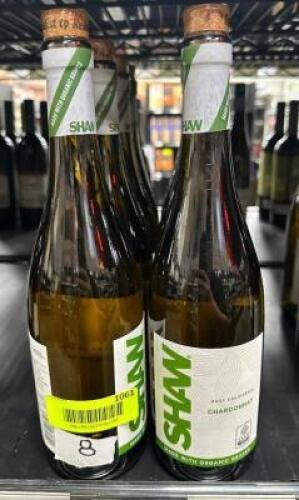 (8) BOTTLES OF 2021 SHAW CHARDONNAY
