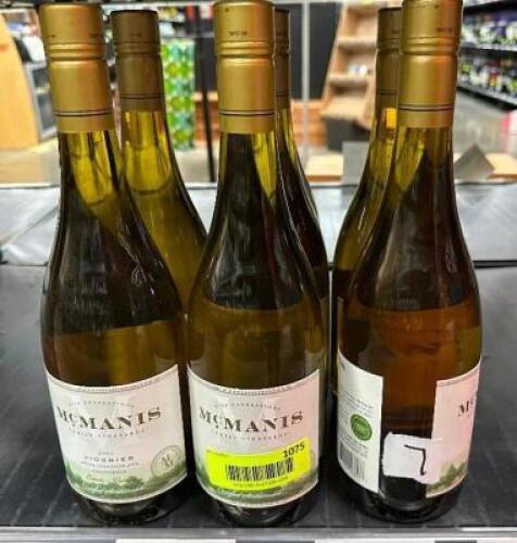 (6) BOTTLES OF MCMANIS 2020 VIOGNIER