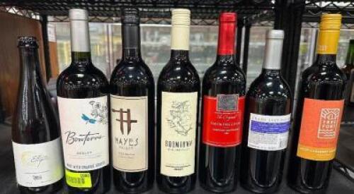 (7) ASSORTED BOTTLES OF WINE - AS PICTURED