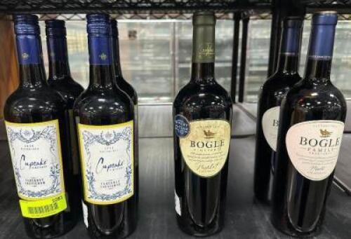 (7) ASSORTED BOTTLES OF WINE - AS PICTURED