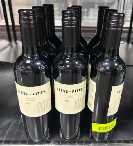 (9) BOTTLES OF LEESE FITCH 2021 MERLOT