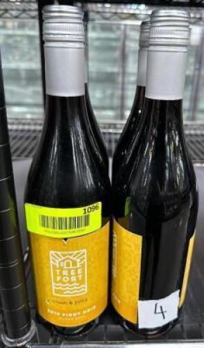 (4) BOTTLES OF TREE FORT 2019 PINOT NOIR