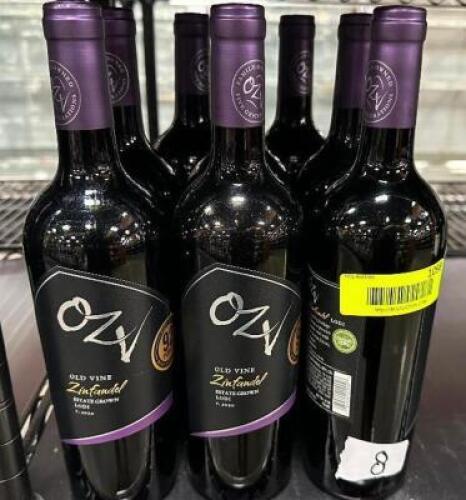 (8) BOTTLES OF OLD VINE ZINFANDEL 2019