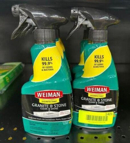 (7) BOTTLES OF WEIMAN GRANITE AND STONE CLEANER