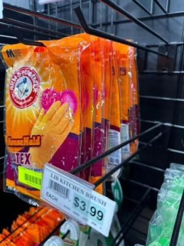 (41) PAIRS OF LATEX CLEANING GLOVES