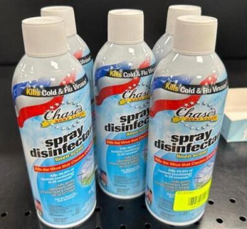 (5) CANS OF DISINFECTANT SPRAY