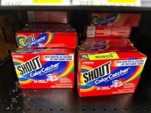 (16) BOXES OF SHOUT COLOR CATCHER TRAPPING SHEETS