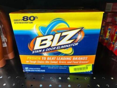 (5) BOXES OF BIZ STAIN AND ODER ELIMINATOR