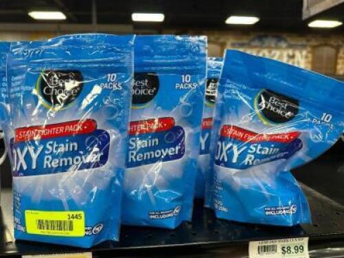 (4) BAGS OF BEST CHOICE OXY STAIN REMOVER