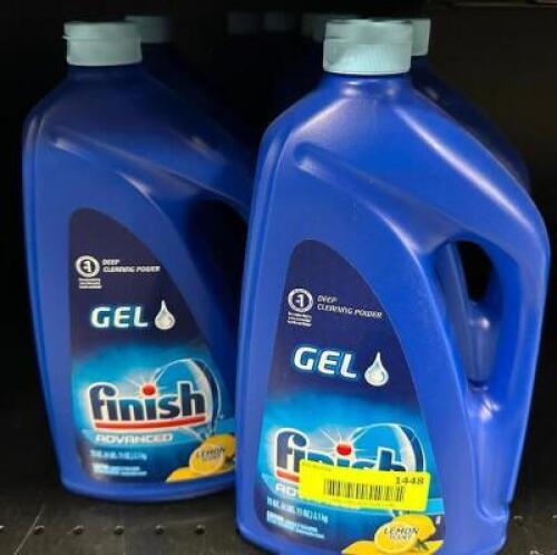 (8) BOTTLES OF GEL FINISH DISHWASHER DETERGENT