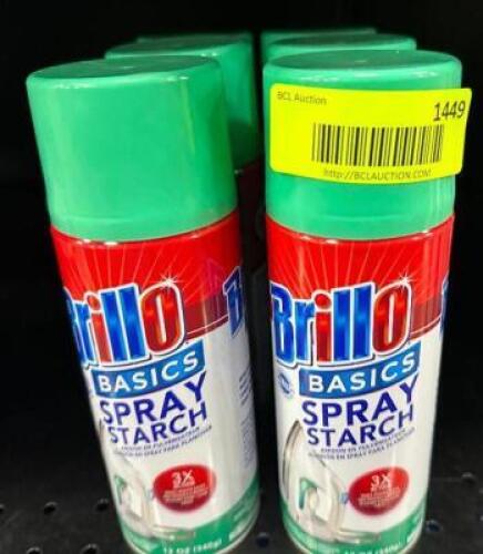 (6) CANS OF BRILLO SPRAY STARCH