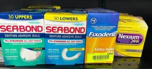 (15) ASSORTED BOXES OF DENTURE ADHESIVES