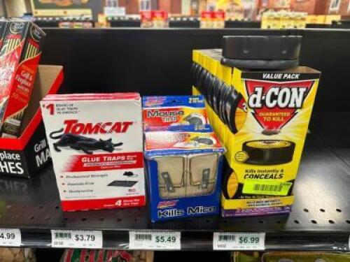 (12) ASSORTED PACKS OF RODENT AND PEST CONTROL
