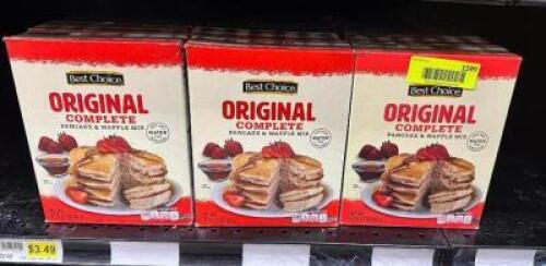 (12) BOXES OF BEST CHOICE PANCAKE MIX