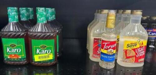 (13) ASSORTED BOTTLES OF KARO SYRUP