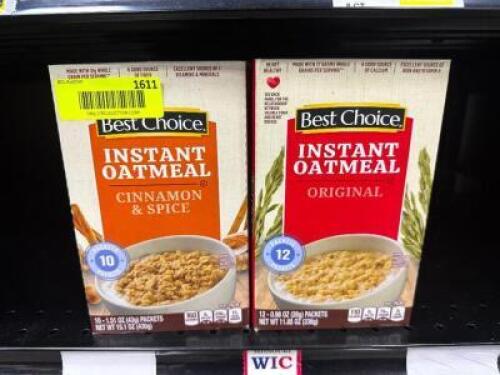 (8) BOXES OF INSTATE OATMEAL