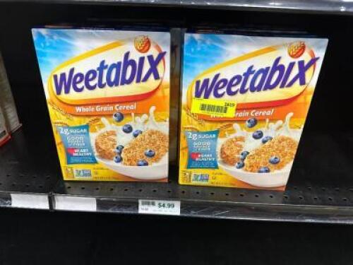 (8) BOXES OF WEETABIX CEREAL