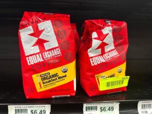 (10) BOXES OF EQUAL EXCHANGE ORGANIC COFFEE