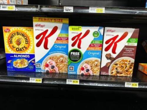 (7)- BOXES OF CEREAL