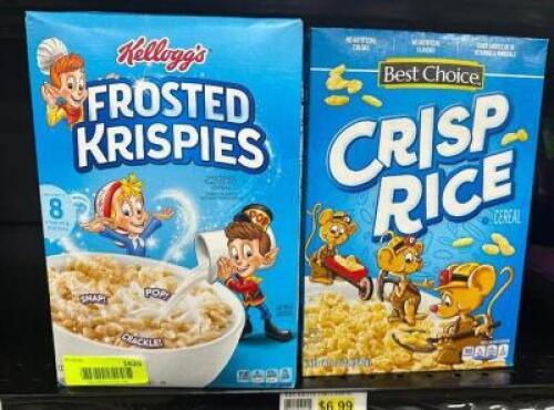 (8) ASSORTED BOXES OF CEREAL.