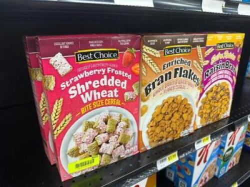 (6) ASSORTED BOXES OF CEREAL.