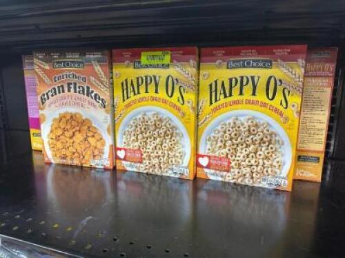 (5) BOXES OF ASSORTED CEREAL