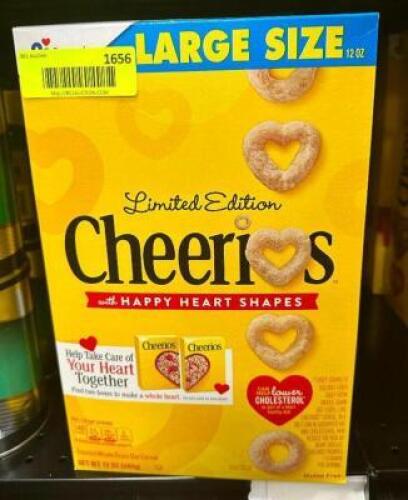 (5) BOXES OF CHEERIOS CEREAL.