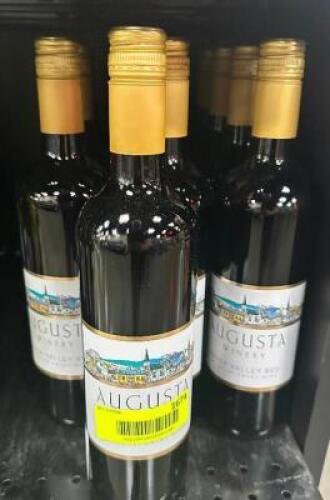 (13) BOTTLES OF AUGUSTA WINERY VALLEY RED.