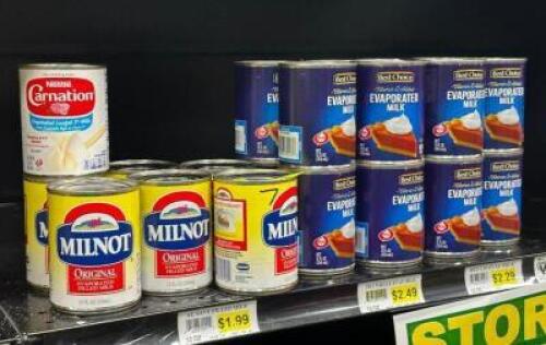 (23) - PC. SET OF EVAPORATED MILK
