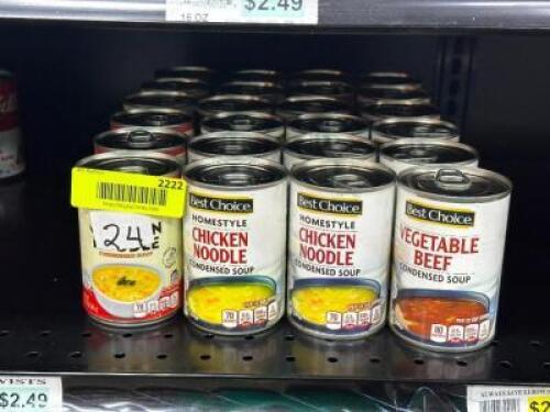 (24) - PC. SET OF CANNED SOUP
