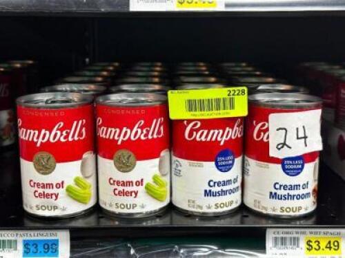 (24) - PC. SET OF CANNED SOUP