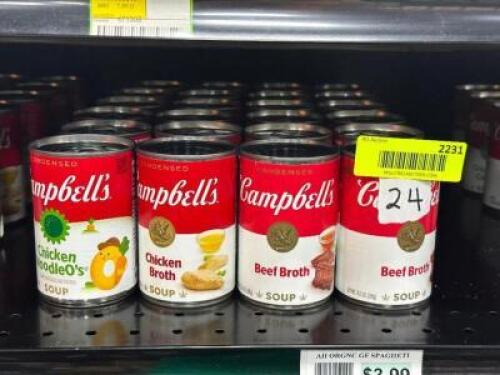 (24) - PC. SET OF CANNED SOUP