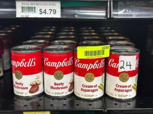 (24) - PC. SET OF CANNED SOUP