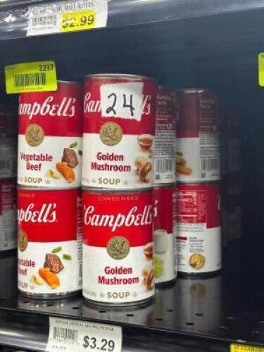 (24) - PC. SET OF CANNED SOUP