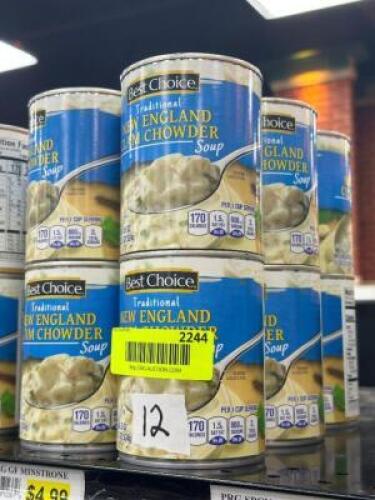 (12) - PC. SET OF CANNED SOUP
