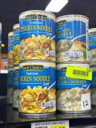 (12) - PC. SET OF CANNED SOUP