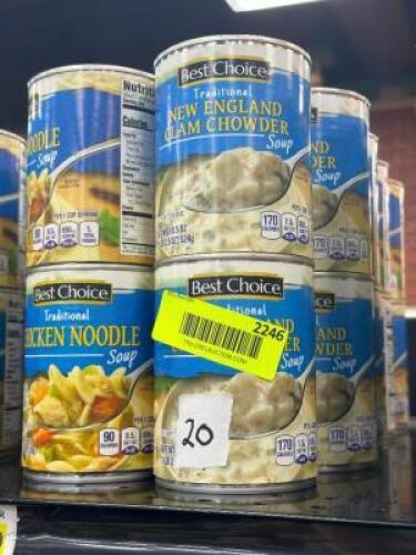 (20) - PC. SET OF CANNED SOUP