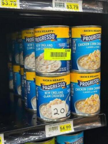 (20) - PC. SET OF CANNED SOUP