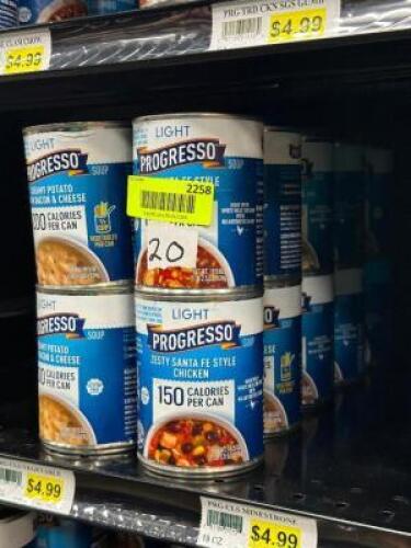 (20) - PC. SET OF CANNED SOUP