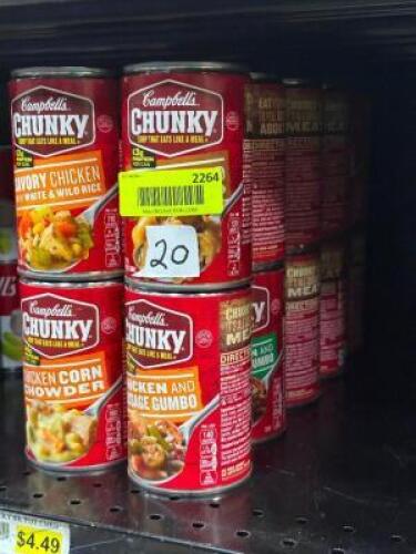 (20) - PC. SET OF CANNED SOUP