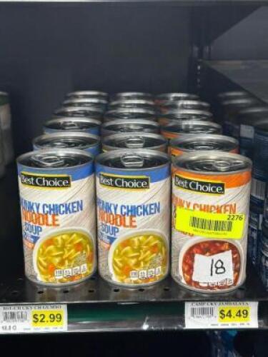(18) - PC. SET OF CANNED SOUP