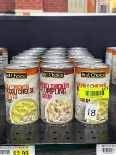 (18) - PC. SET OF CANNED SOUP