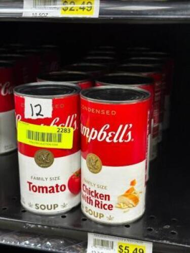 (12) - PC. SET OF CANNED SOUP