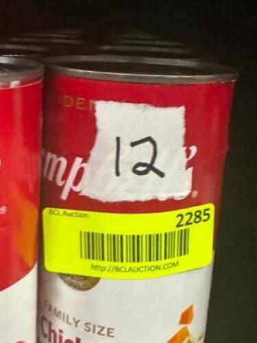 (12) - PC. SET OF CANNED SOUP