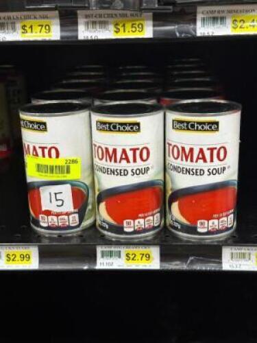 (15) - PC. SET OF CANNED SOUP