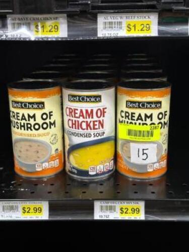 (15) - PC. SET OF CANNED SOUP
